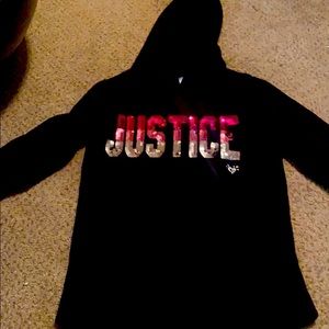 Sequin Justice Hooded Sweatshirt